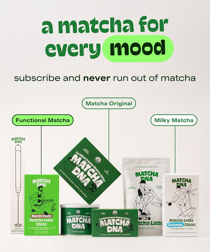 Matcha DNA Organic Matcha Powder - Single-Ingredient Clean Pantry Staple for Simple Matcha Latte Rituals