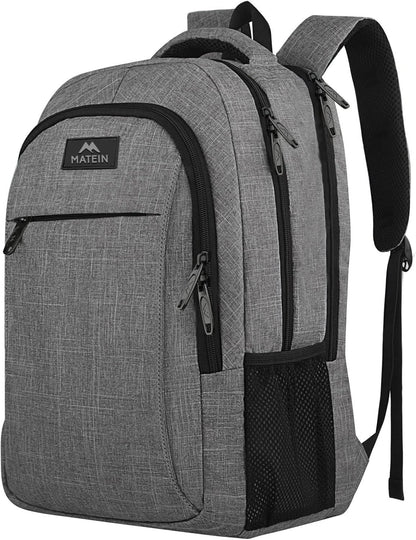 MATEIN Travel Laptop Backpack – Outdoor Adventure Daypack with Water-Resistant Polyester and Durable Zippers