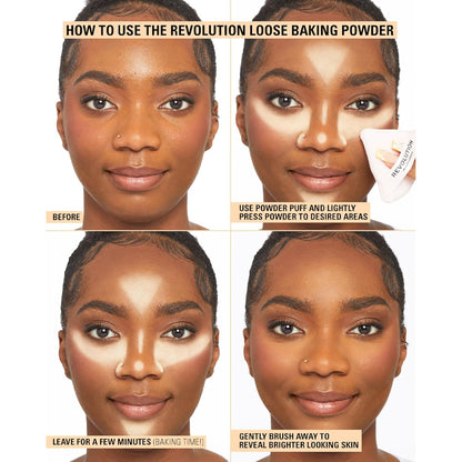 matte finish that absorbs shine and excess oil without flashback