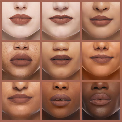 matte natural finish with buildable light-to-bold coverage