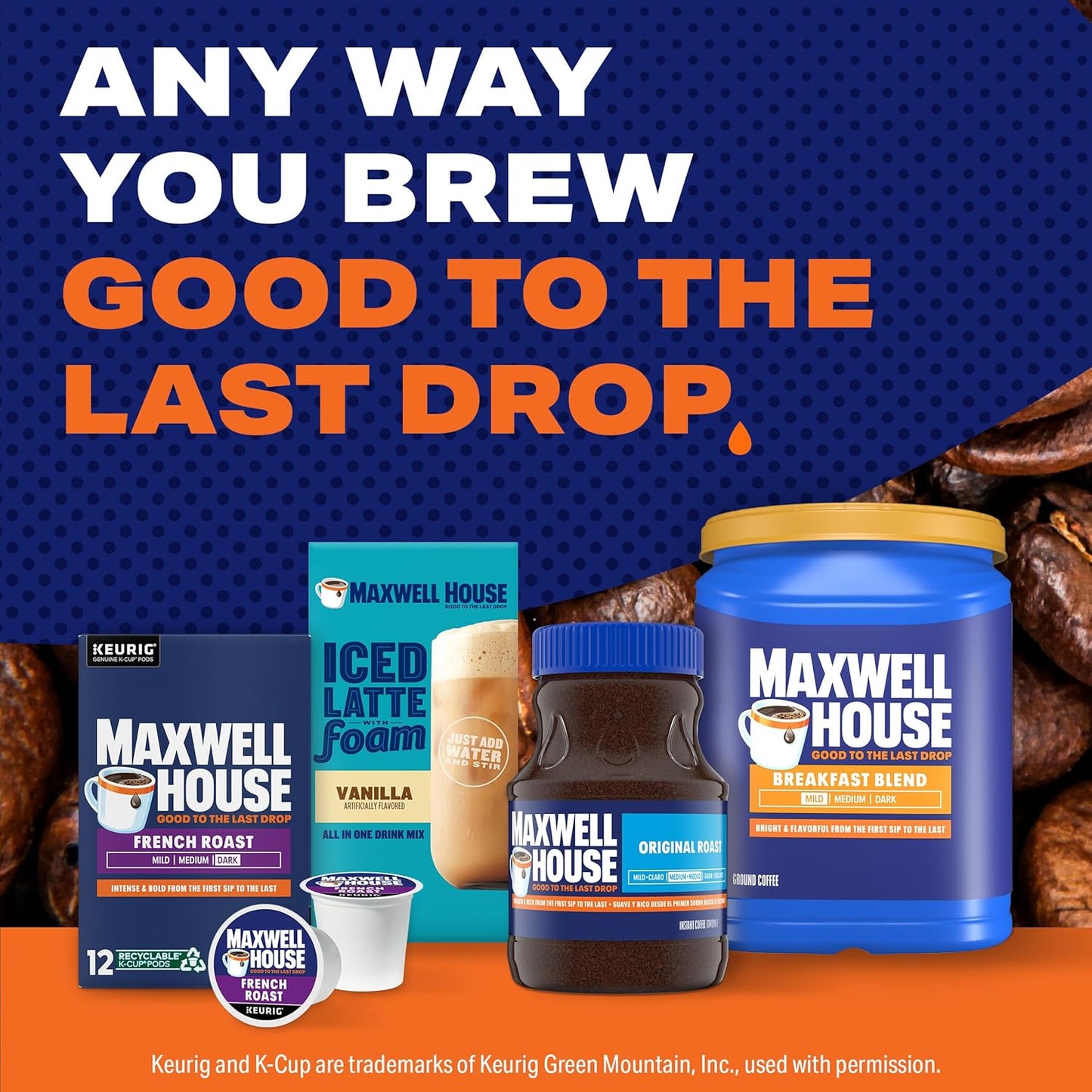Maxwell House Breakfast Blend Mild Roast Ground Coffee, 38.8 oz Canister – Birthday Gift for a Coworker or Office Manager