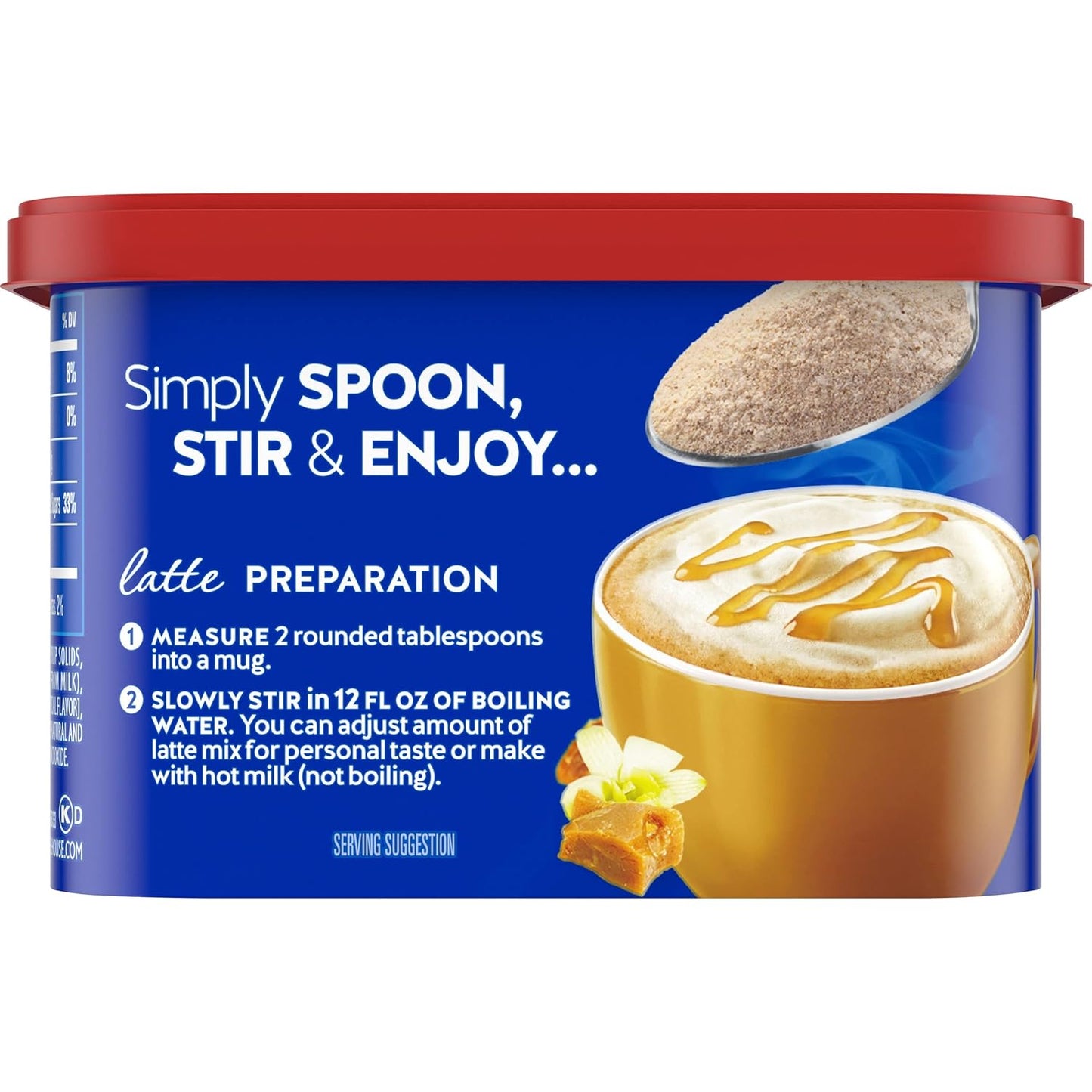 Maxwell House Instant Cafe Mix – Simple One-Spoon Coffee for Clutter-Free Kitchen, Hazelnut Cafe, 9 oz