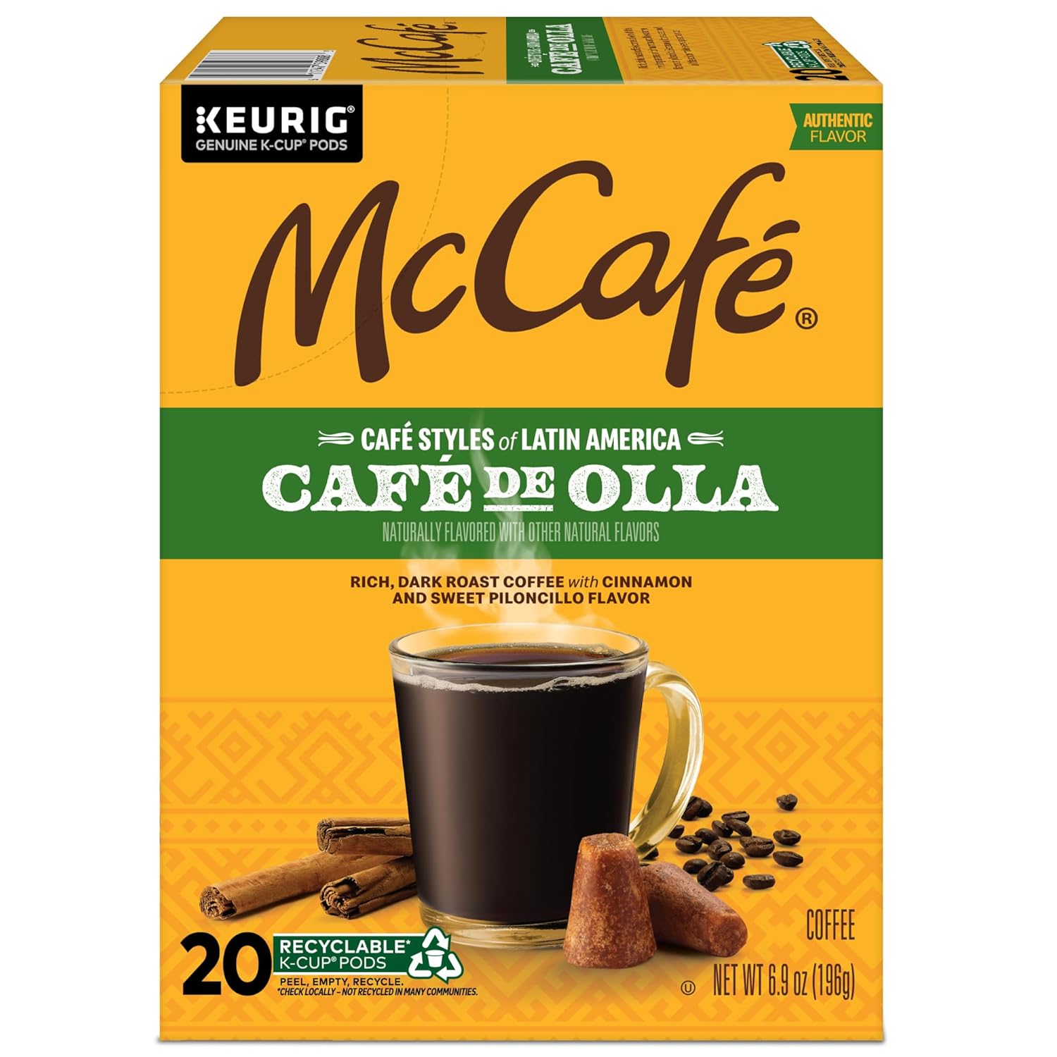 McCafe Cafe de Olla Keurig Single Serve Pods – Work-from-Home Afternoon Pick-Me-Up, 20 Count