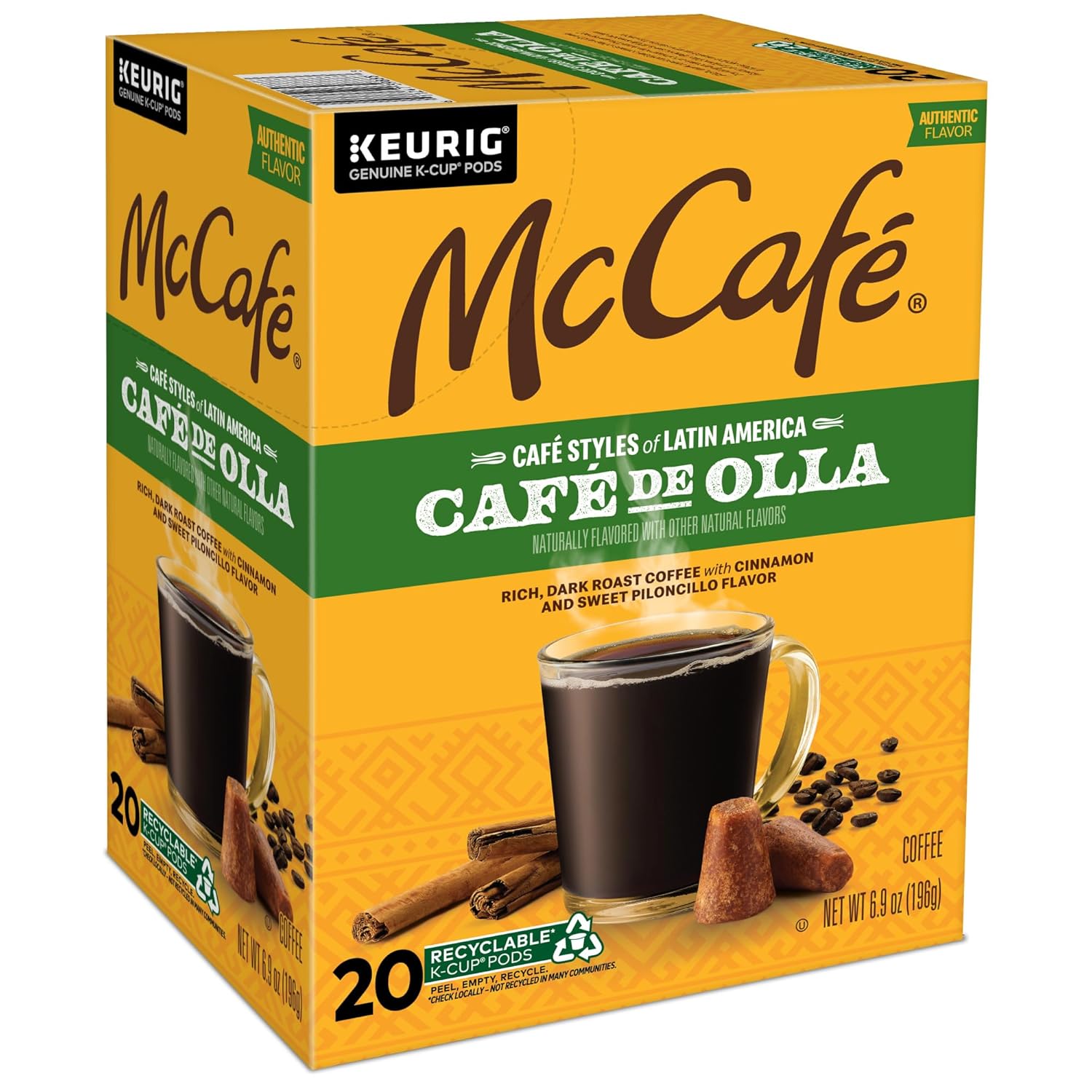 McCafe Cafe de Olla Keurig Single Serve Pods – Work-from-Home Afternoon Pick-Me-Up, 20 Count