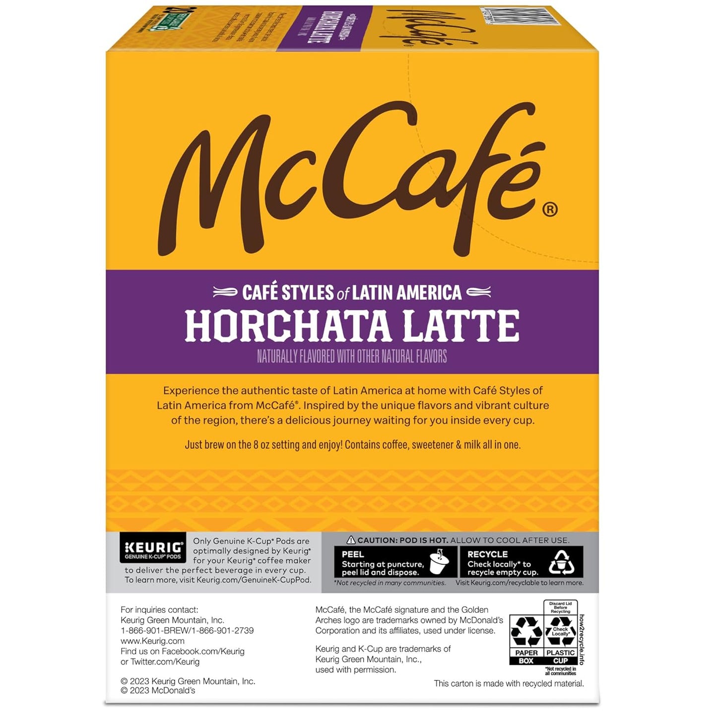 McCafe Café Styles Horchata K-Cups — Artisanal Latin American Flavor for the Upscale Kitchen Counter