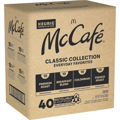 McCafe Classic Collection K-Cup Pods for Uncluttered Countertops, 40-Count Simple Single-Serve Coffee for Keurig