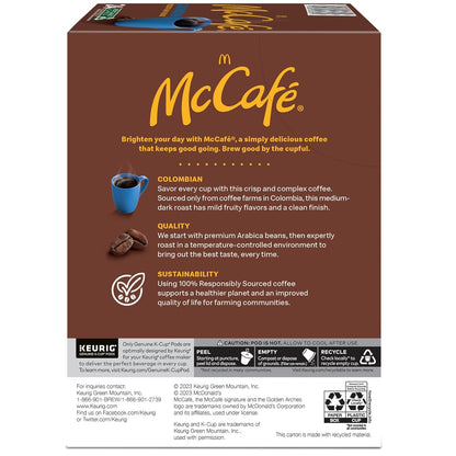 McCafe Colombian K-Cup Pods – Mindful Morning Coffee for Self-Care Rituals, 96 Count