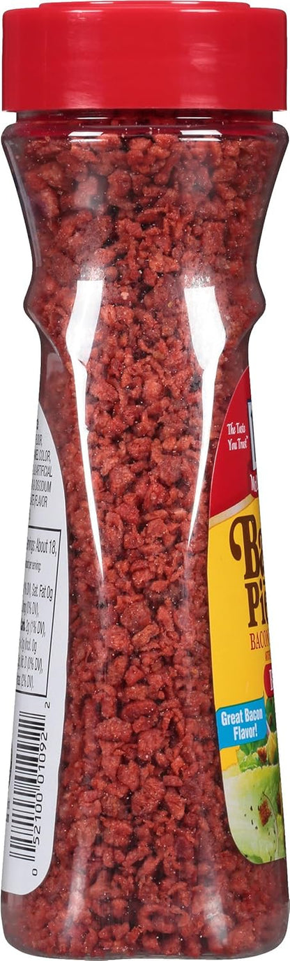 McCormick Bac'n Pieces Bacon Flavored Bits for Mindful Meatless Meal Prep, 4.4 oz Resealable Jar