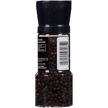 McCormick Black Peppercorn Grinder – Faster Meal Prep for Busy Home Cooks, Fresh Pepper on Demand