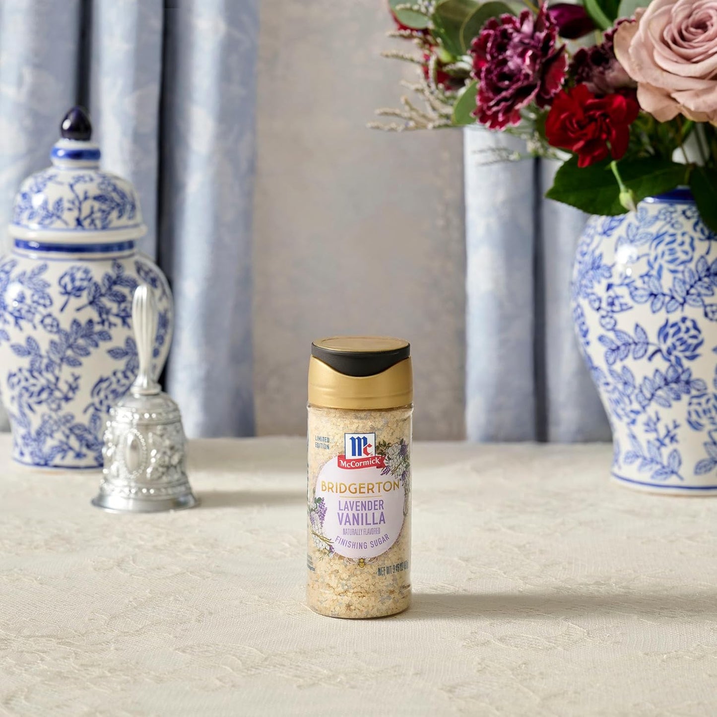McCormick Bridgerton Finishing Sugar – Lavender Vanilla, Limited Edition Birthday Gift for Women Who Love Baking and Cocktails