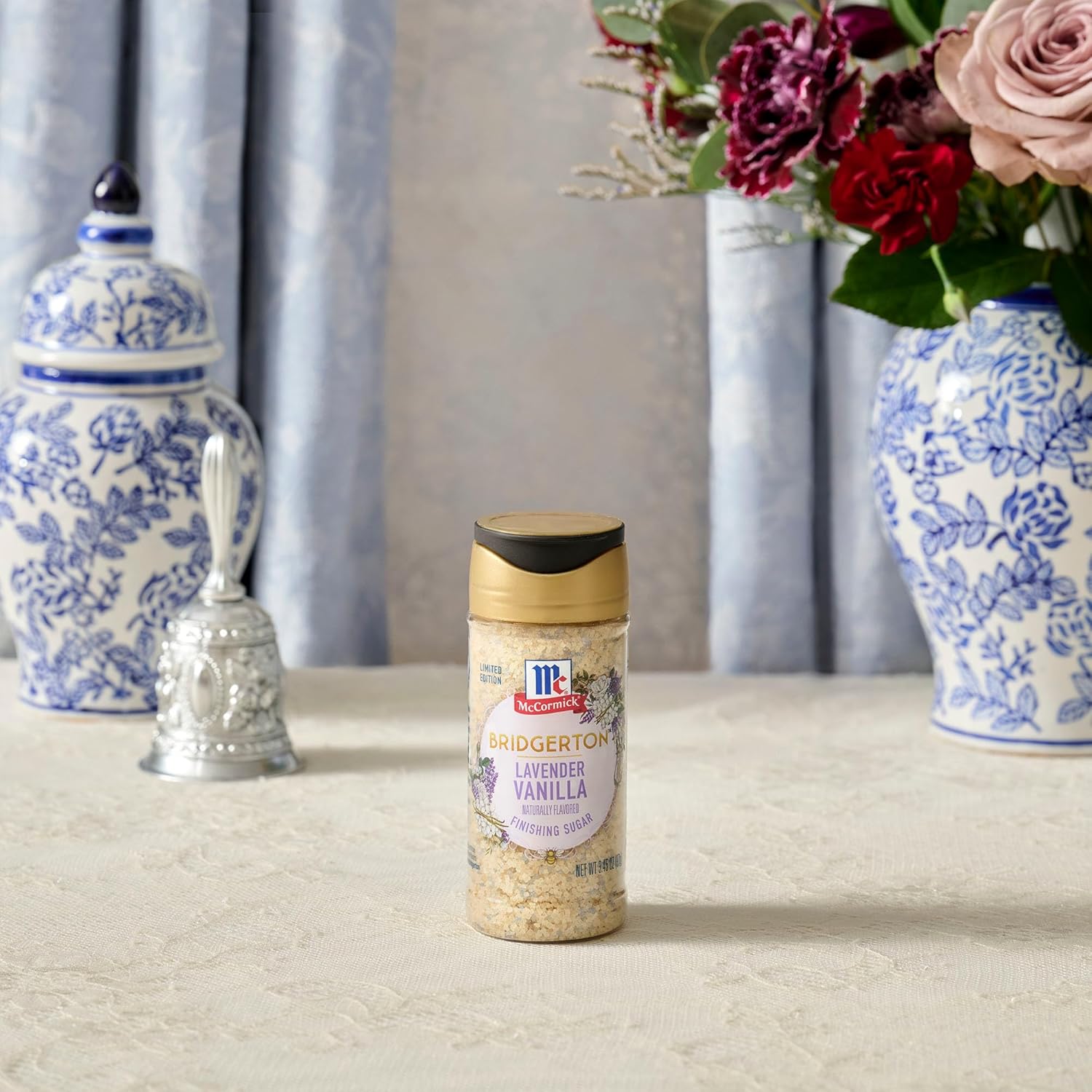 McCormick Bridgerton Finishing Sugar – Lavender Vanilla, Limited Edition Birthday Gift for Women Who Love Baking and Cocktails