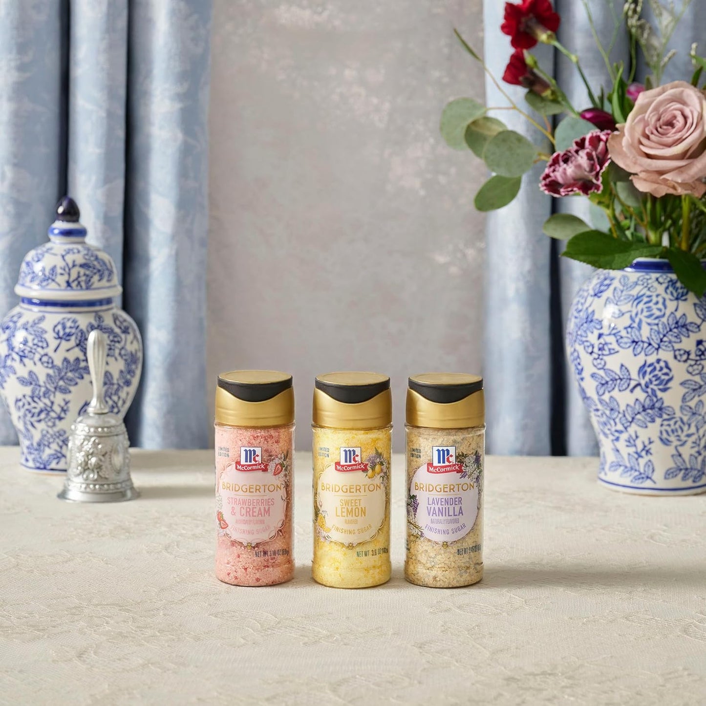 McCormick Bridgerton Finishing Sugar – Lavender Vanilla, Limited Edition Birthday Gift for Women Who Love Baking and Cocktails