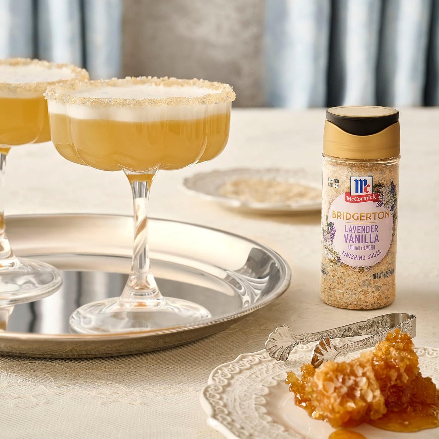 McCormick Bridgerton Finishing Sugar – Lavender Vanilla, Limited Edition Birthday Gift for Women Who Love Baking and Cocktails