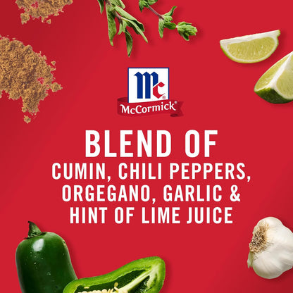 McCormick Fajita Seasoning Mix – Pantry Friendly Spice Packet for Sizzling Home Fajita Dinners and Tex-Mex Nights