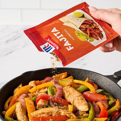 McCormick Fajita Seasoning Mix – Pantry Friendly Spice Packet for Sizzling Home Fajita Dinners and Tex-Mex Nights