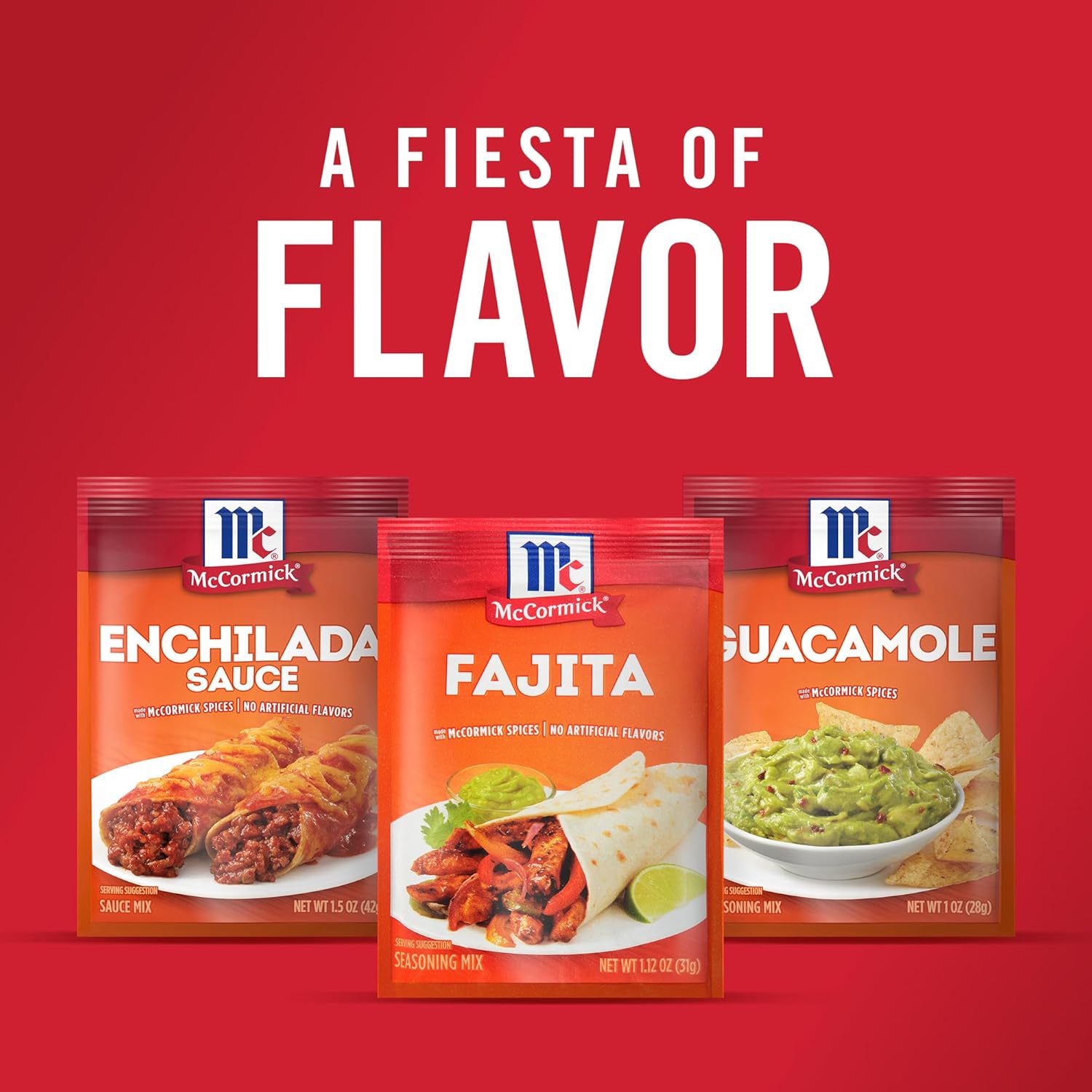 McCormick Fajita Seasoning Mix – Pantry Friendly Spice Packet for Sizzling Home Fajita Dinners and Tex-Mex Nights