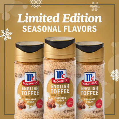 McCormick Finishing Sugar – Premium Demerara & Brown Sugar Blend, Limited Edition Gourmet Holiday Garnish