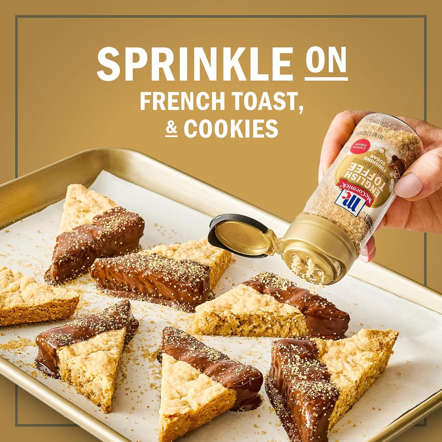 McCormick Finishing Sugar – Premium Demerara & Brown Sugar Blend, Limited Edition Gourmet Holiday Garnish