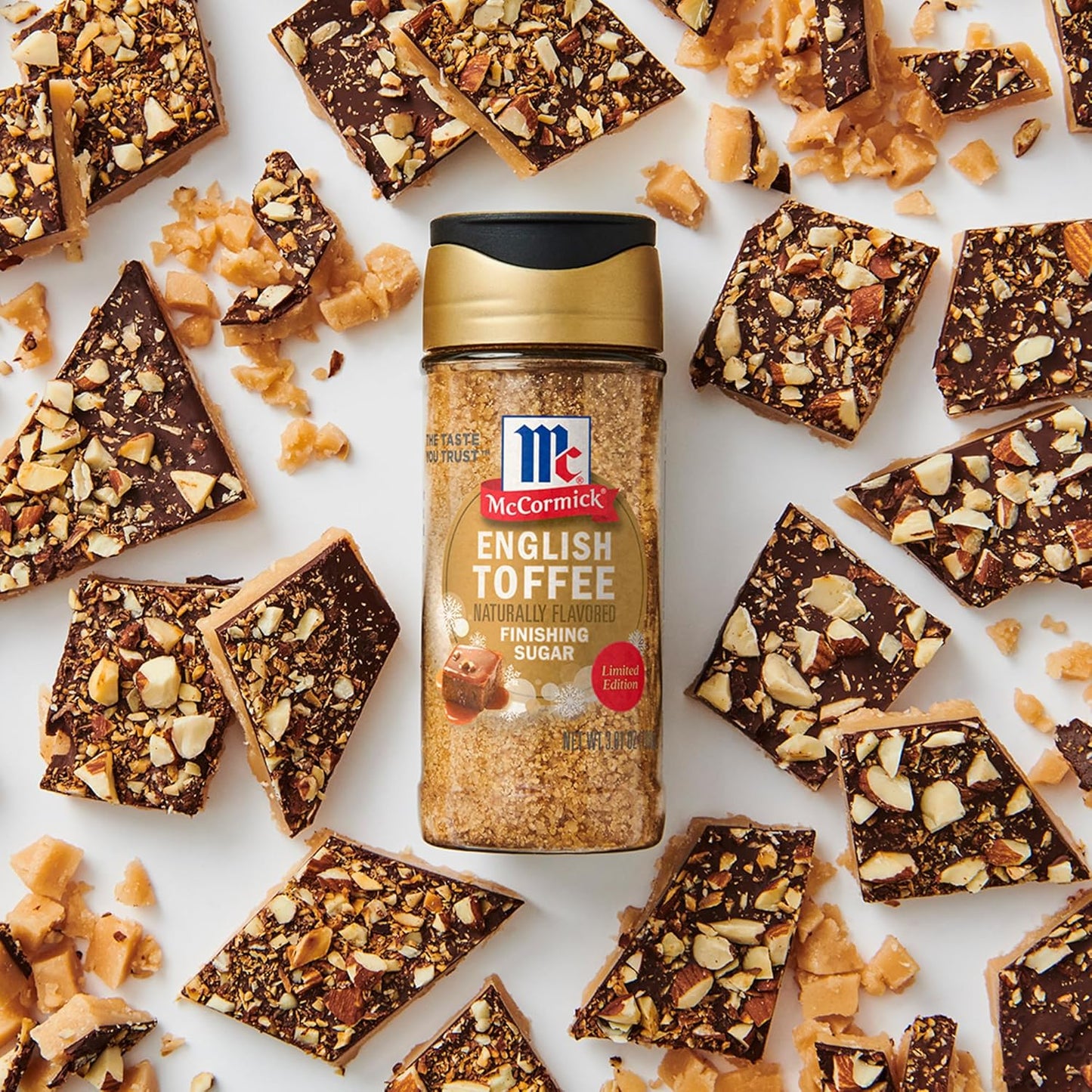 McCormick Finishing Sugar – Premium Demerara & Brown Sugar Blend, Limited Edition Gourmet Holiday Garnish