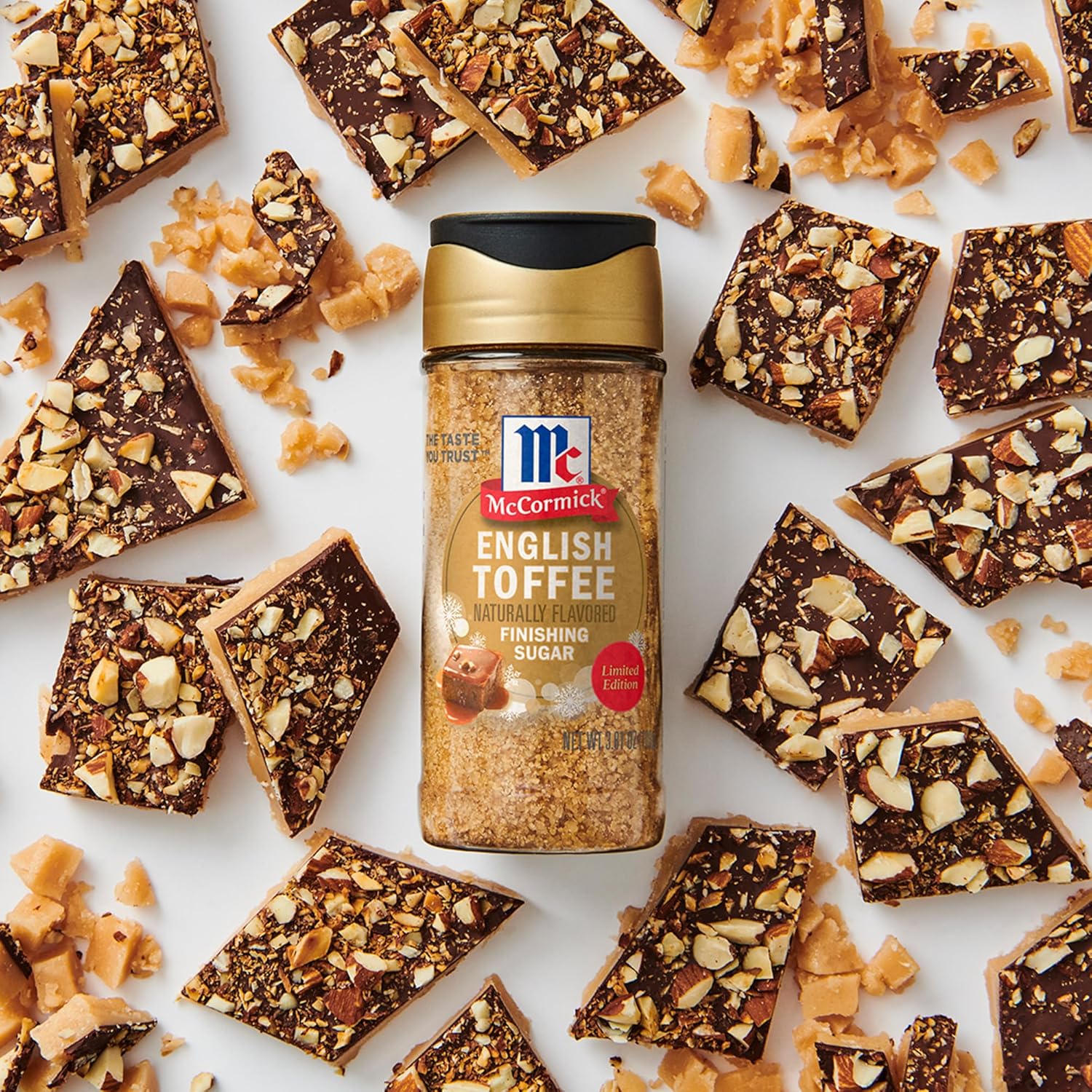 McCormick Finishing Sugar – Premium Demerara & Brown Sugar Blend, Limited Edition Gourmet Holiday Garnish