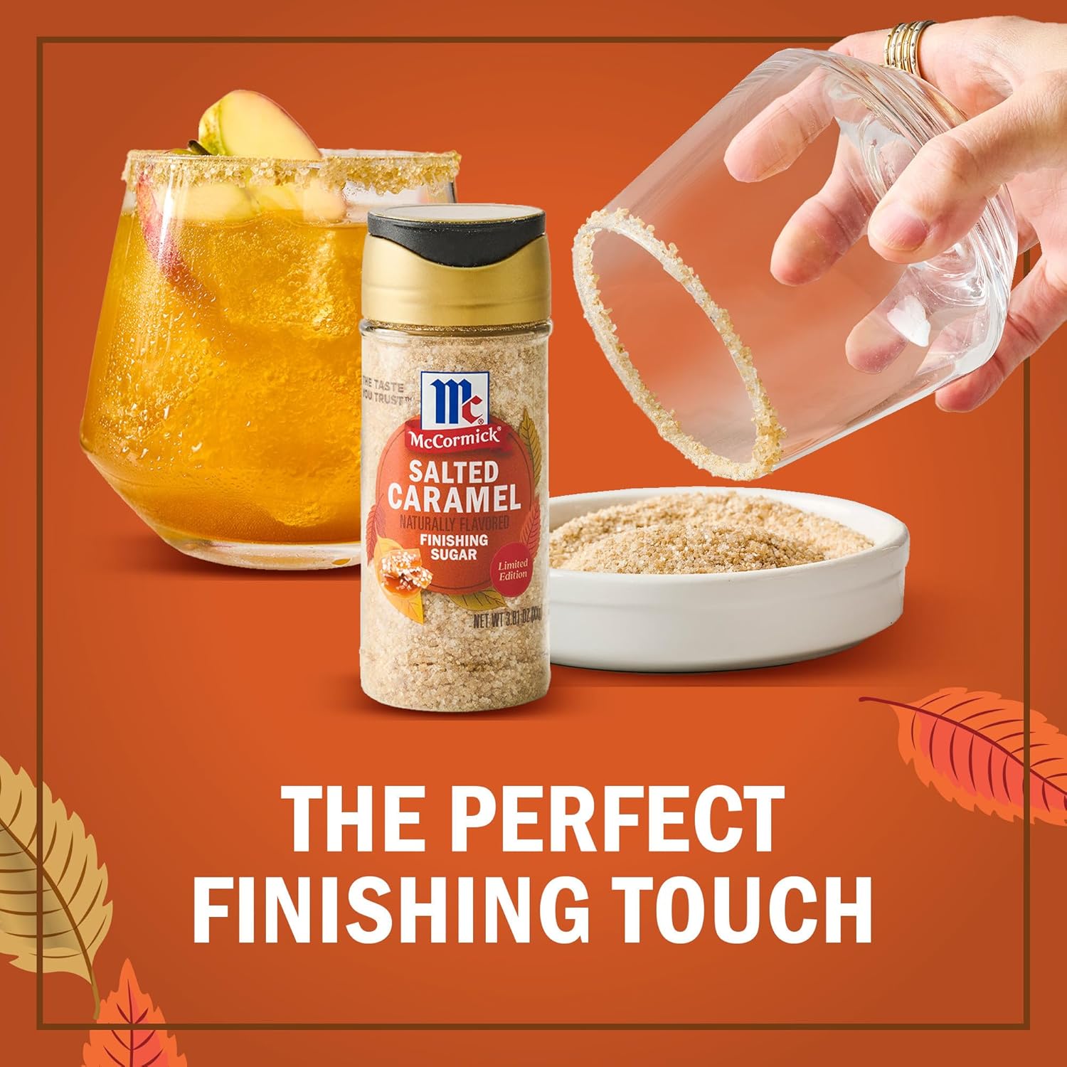McCormick Finishing Sugar, Salted Caramel Limited Edition – Gourmet Hostess Gift for Holiday Entertaining and Fall Parties