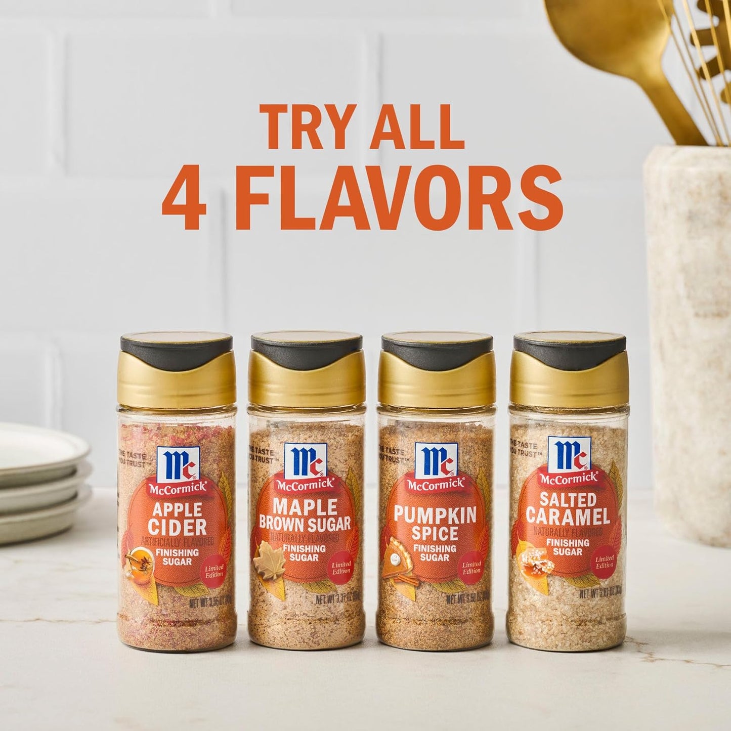 McCormick Finishing Sugar, Salted Caramel Limited Edition – Gourmet Hostess Gift for Holiday Entertaining and Fall Parties
