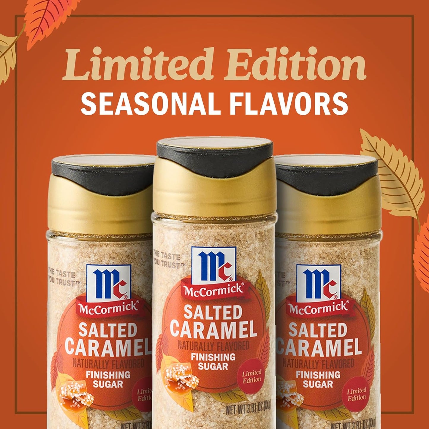 McCormick Finishing Sugar, Salted Caramel Limited Edition – Gourmet Hostess Gift for Holiday Entertaining and Fall Parties
