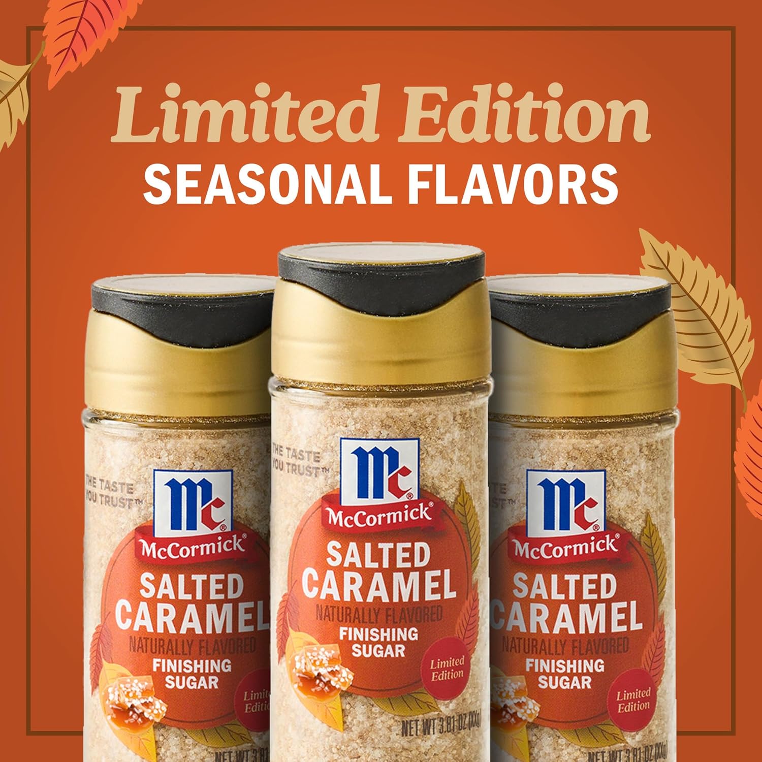 McCormick Finishing Sugar, Salted Caramel Limited Edition – Gourmet Hostess Gift for Holiday Entertaining and Fall Parties