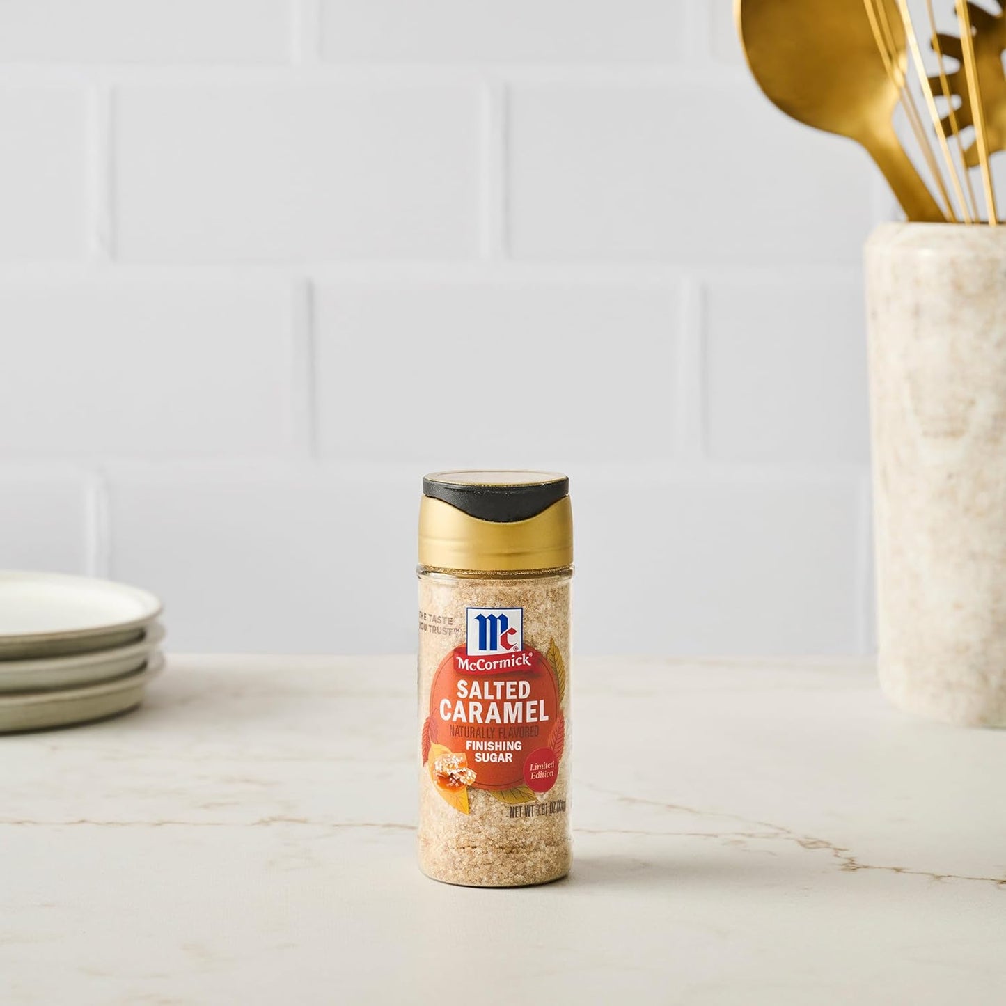 McCormick Finishing Sugar, Salted Caramel Limited Edition – Gourmet Hostess Gift for Holiday Entertaining and Fall Parties