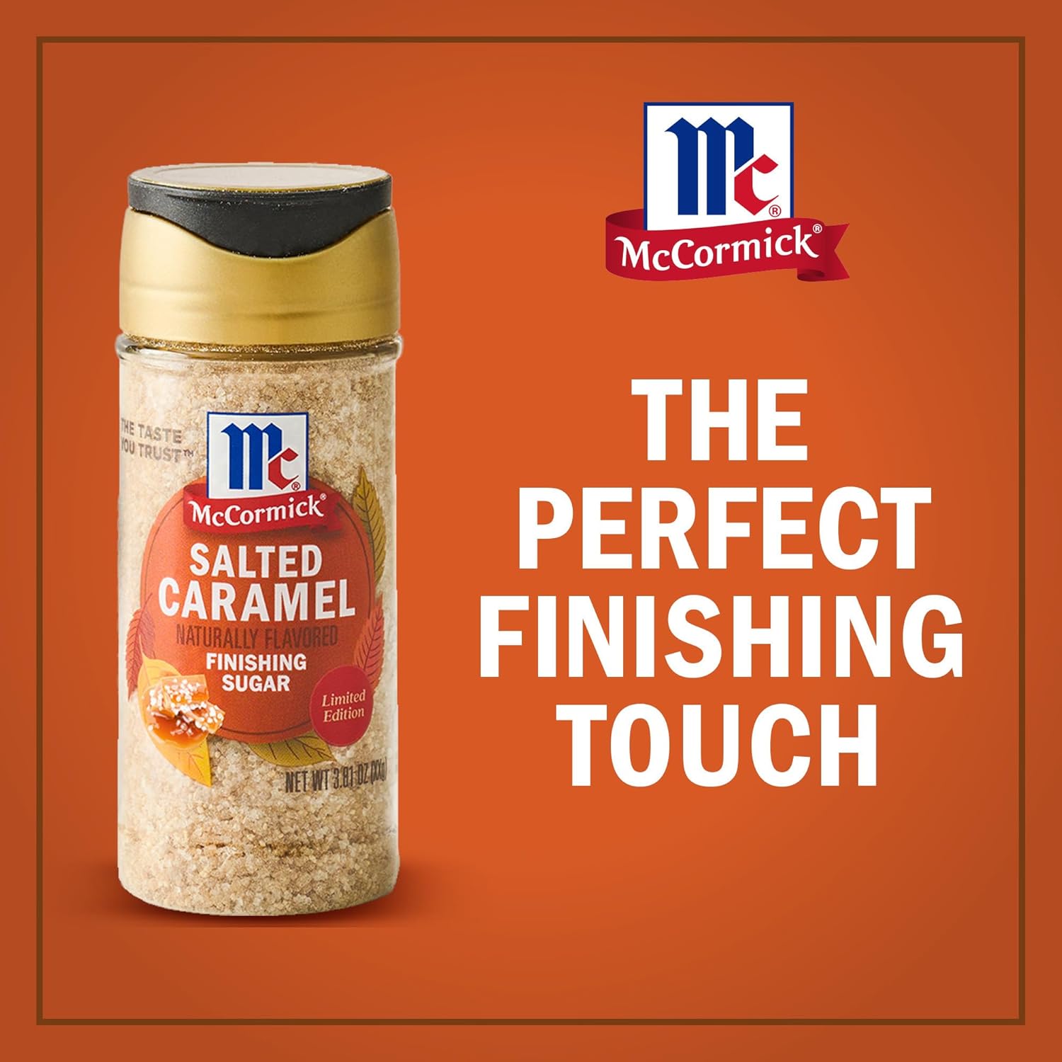 McCormick Finishing Sugar, Salted Caramel Limited Edition – Gourmet Hostess Gift for Holiday Entertaining and Fall Parties
