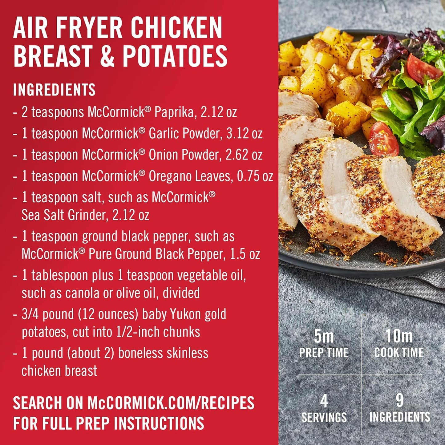 McCormick Garlic Powder – Non-GMO Seasoning for Wellness-Focused Family Meals, 8.75 oz