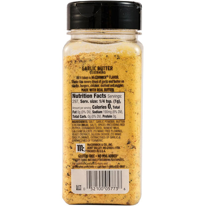 McCormick Grill Mates Garlic Butter Seasoning for Patio Parties, Camping Trips, and Open-Air Grilling