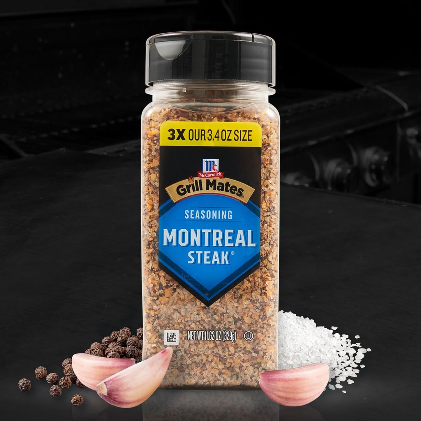 McCormick Grill Mates Montreal Steak Seasoning – Heavy-Duty Patio and Tailgate Shake for Open-Air Steak Grilling