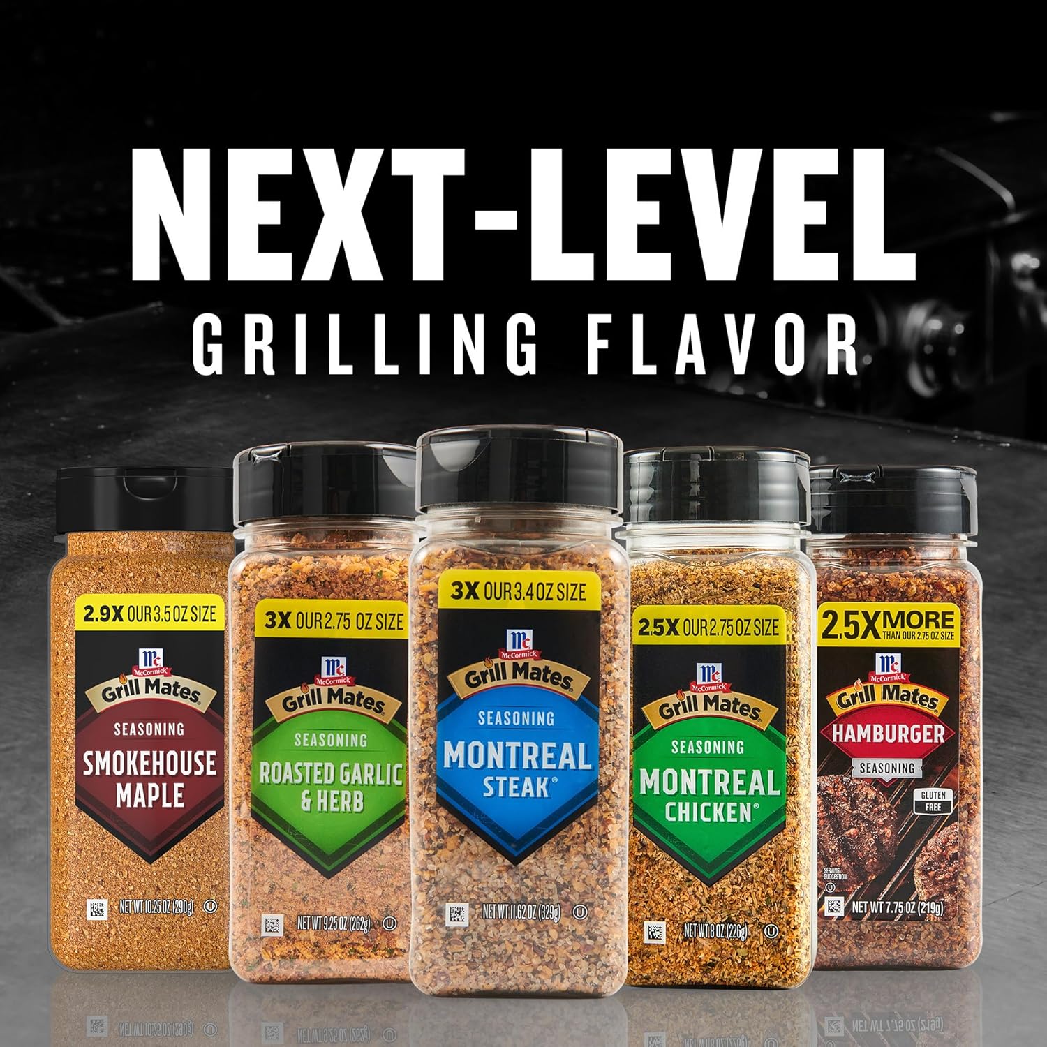 McCormick Grill Mates Montreal Steak Seasoning – Heavy-Duty Patio and Tailgate Shake for Open-Air Steak Grilling