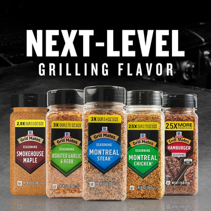 McCormick Grill Mates Montreal Steak Seasoning – Heavy-Duty Patio and Tailgate Shake for Open-Air Steak Grilling
