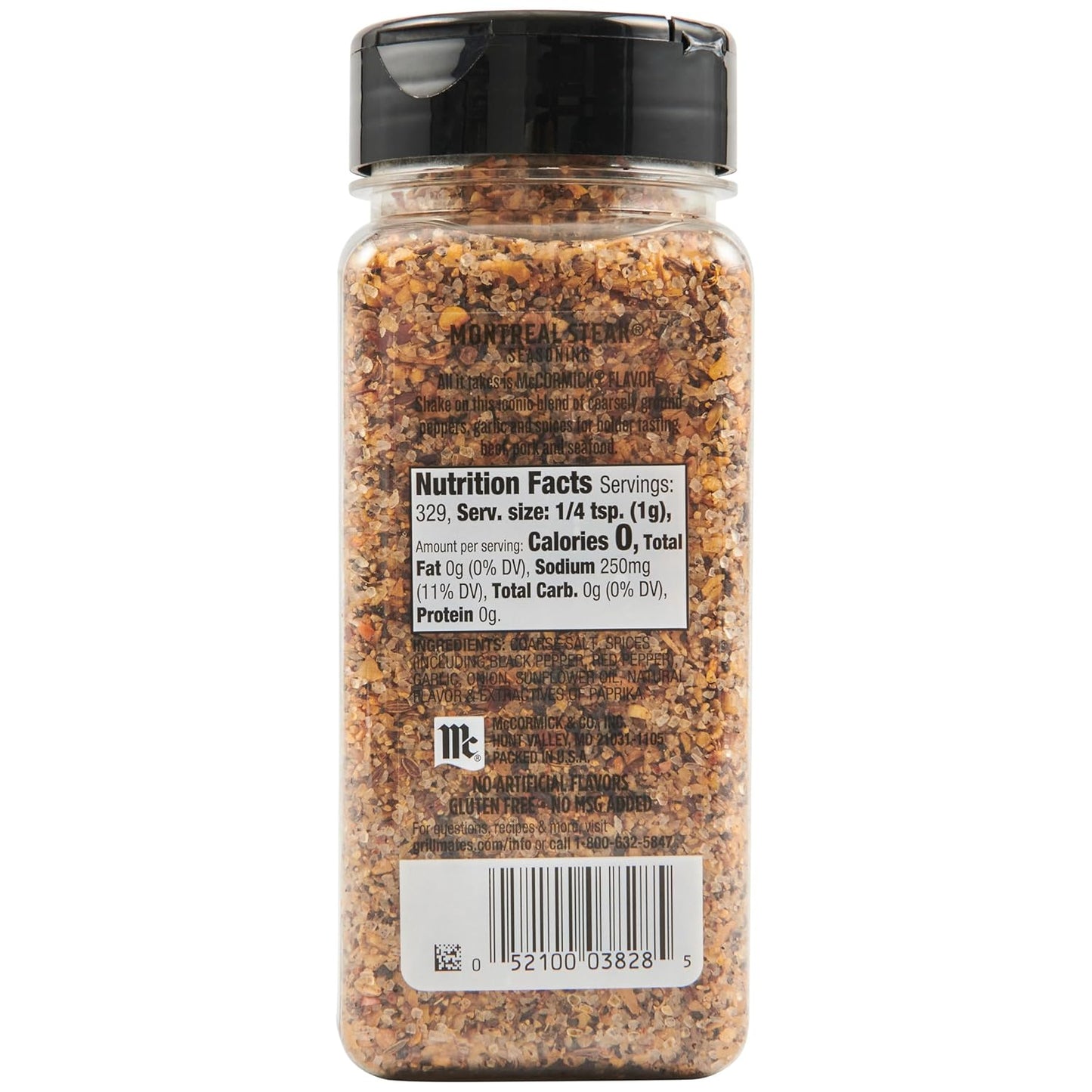 McCormick Grill Mates Montreal Steak Seasoning – Heavy-Duty Patio and Tailgate Shake for Open-Air Steak Grilling