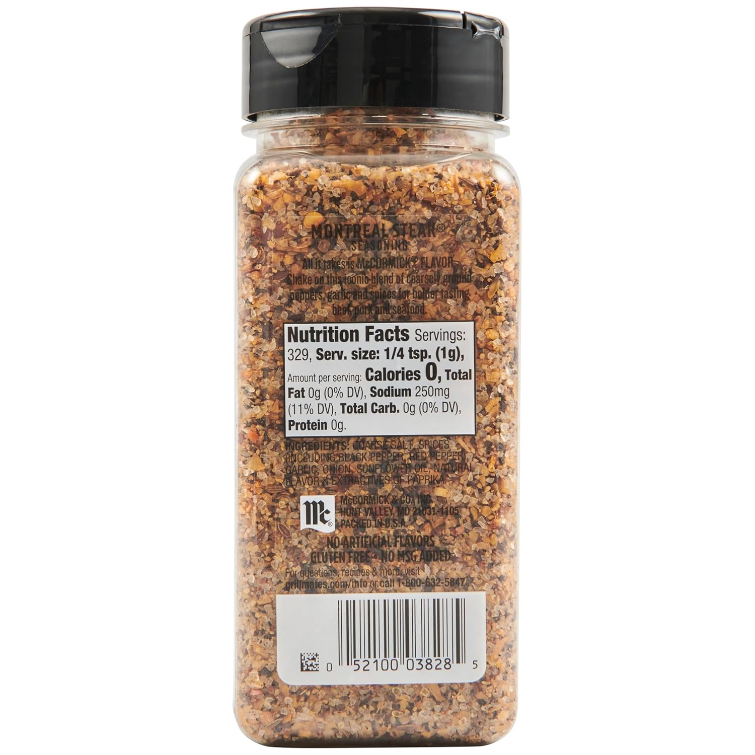 McCormick Grill Mates Montreal Steak Seasoning – Heavy-Duty Patio and Tailgate Shake for Open-Air Steak Grilling