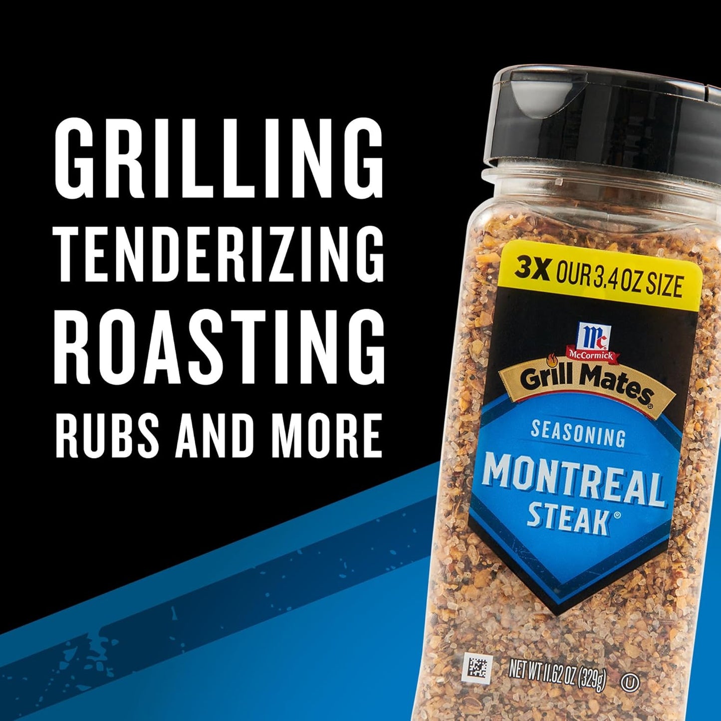 McCormick Grill Mates Montreal Steak Seasoning – Heavy-Duty Patio and Tailgate Shake for Open-Air Steak Grilling