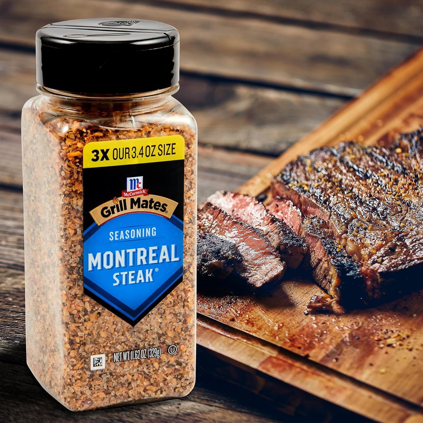 McCormick Grill Mates Montreal Steak Seasoning – Heavy-Duty Patio and Tailgate Shake for Open-Air Steak Grilling