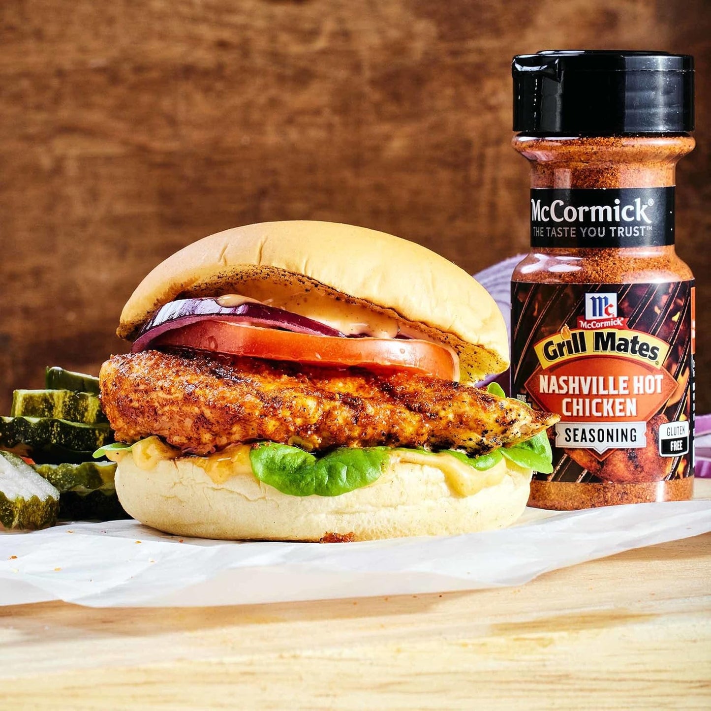 McCormick Grill Mates Nashville Hot Chicken Seasoning, 3 oz – Portable Shaker for Camping Cookouts and Tailgates