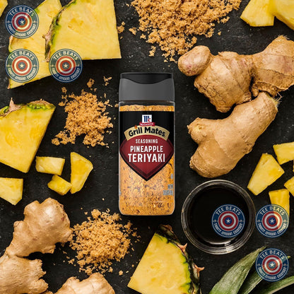 McCormick Grill Mates Pineapple Teriyaki Rub for Outdoor Cookouts and Tailgates, No-Marinate Asian-Inspired Blend for the Grill