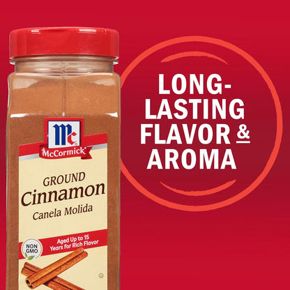McCormick Ground Cinnamon, 18 oz – Clean-Label Pantry Staple for Mindful Home Cooking