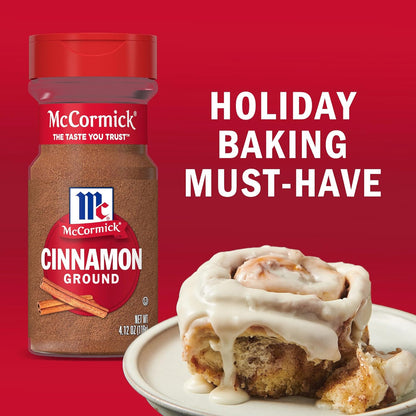 McCormick Ground Cinnamon, 18 oz – Clean-Label Pantry Staple for Mindful Home Cooking