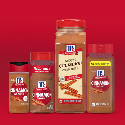 McCormick Ground Cinnamon, 18 oz – Clean-Label Pantry Staple for Mindful Home Cooking