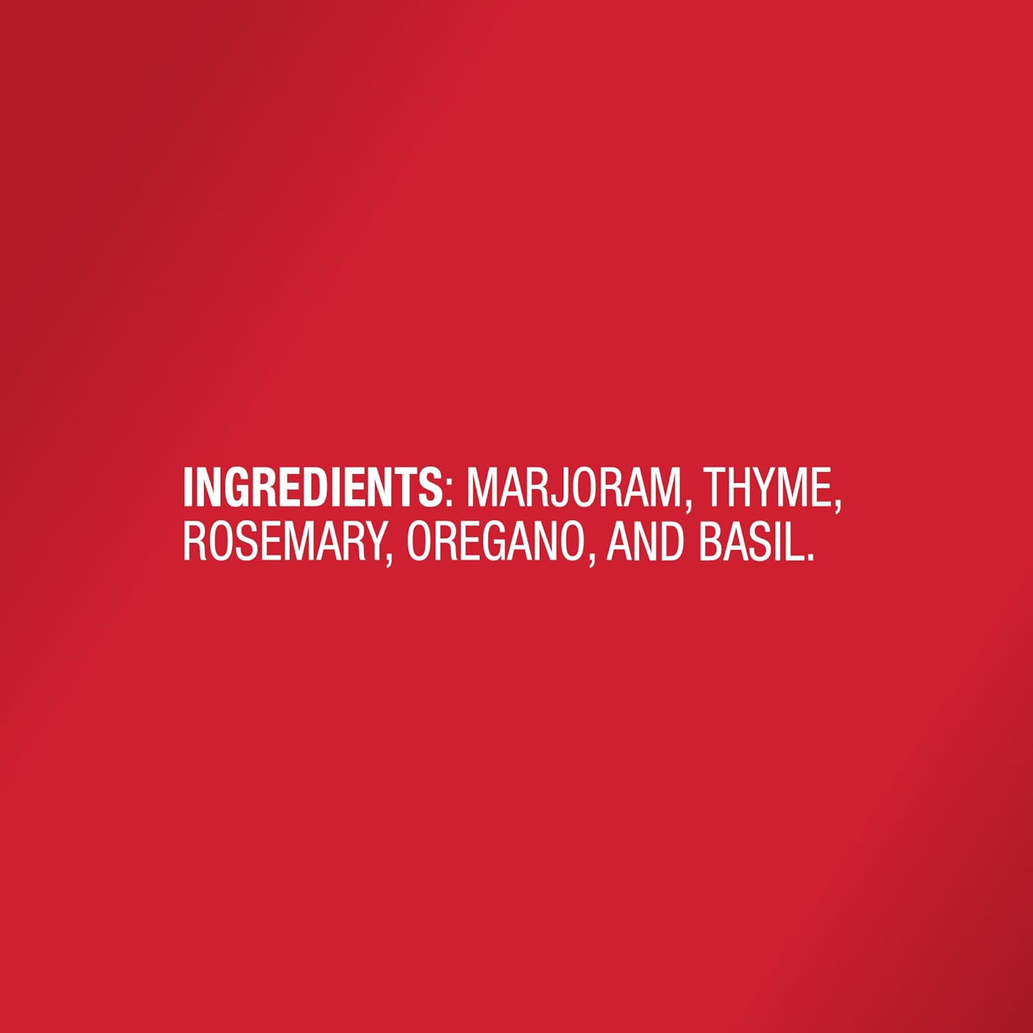 McCormick Italian Seasoning – Clean Pantry Essential for Guilt-Free Wellness Cooking, 6.25 oz All-Natural Herb Blend