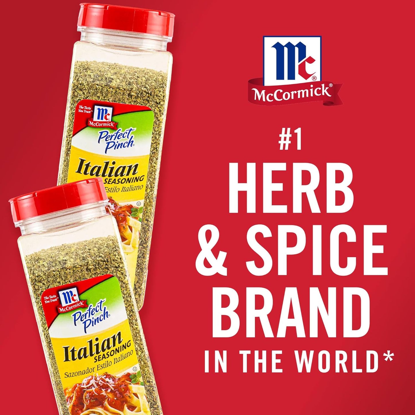 McCormick Italian Seasoning – Clean Pantry Essential for Guilt-Free Wellness Cooking, 6.25 oz All-Natural Herb Blend