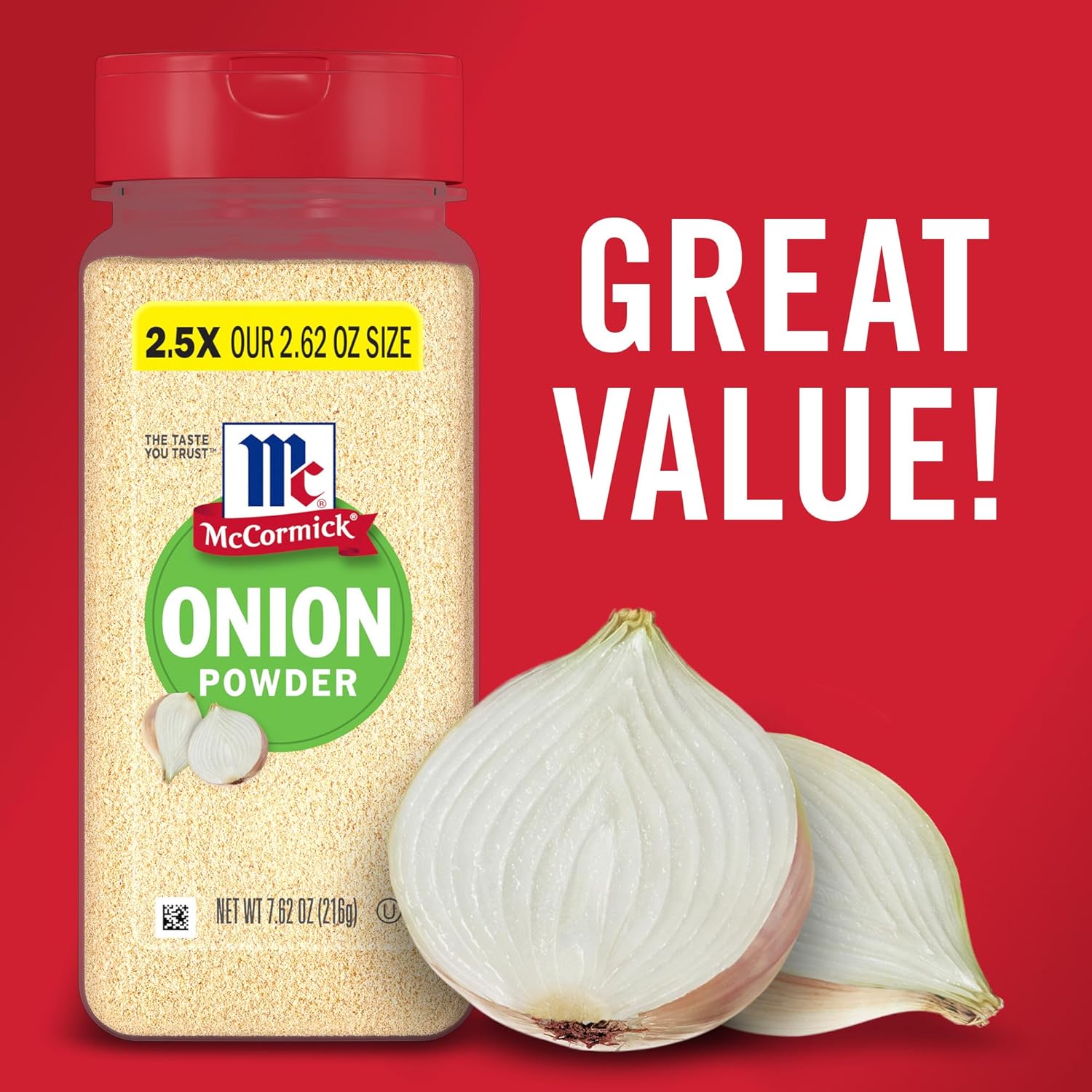 McCormick Onion Powder 7.62 oz – Bulk Pantry Seasoning for Meal Prep Sunday