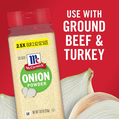 McCormick Onion Powder 7.62 oz – Bulk Pantry Seasoning for Meal Prep Sunday