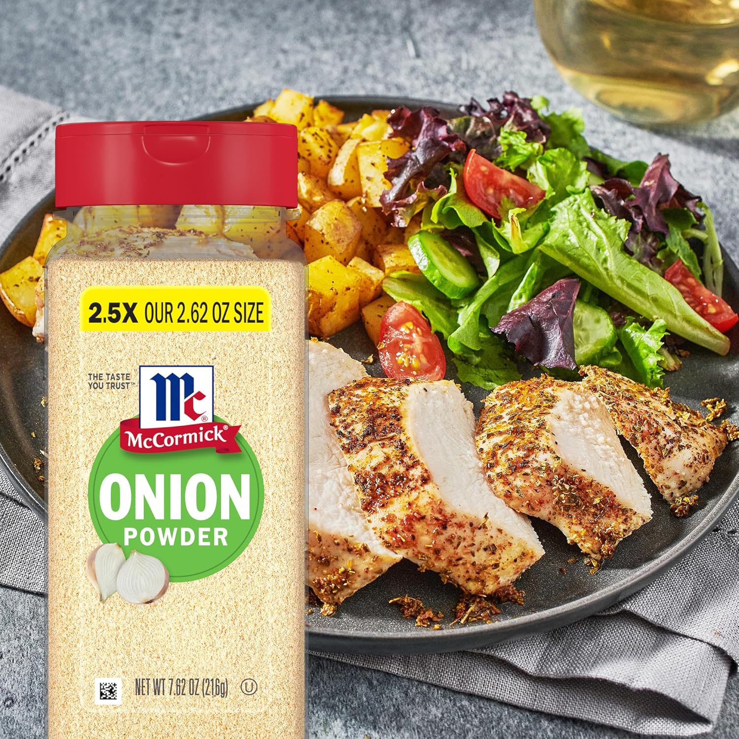 McCormick Onion Powder 7.62 oz – Bulk Pantry Seasoning for Meal Prep Sunday