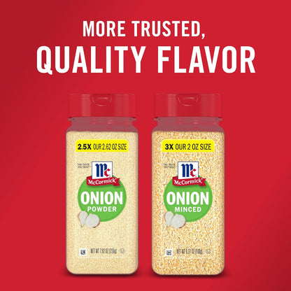 McCormick Onion Powder 7.62 oz – Bulk Pantry Seasoning for Meal Prep Sunday